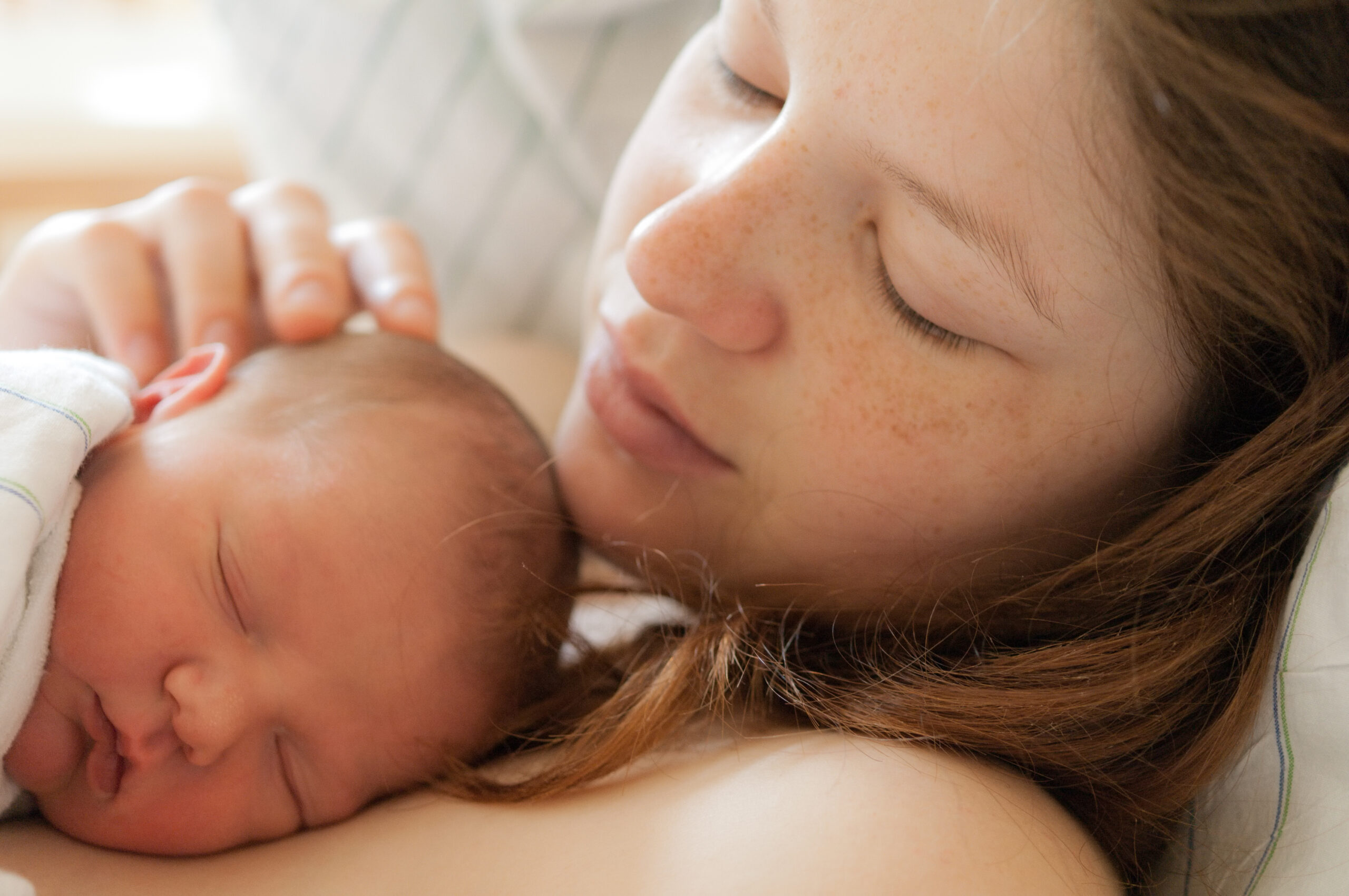 Sleeping Baby and Mother