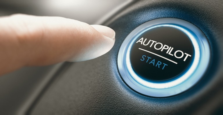 Car Autopilot Switch Button.